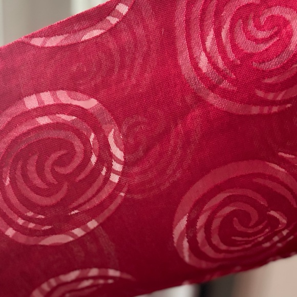 Chico's Red Swirl Button-Up Blouse - Picture 4 of 6